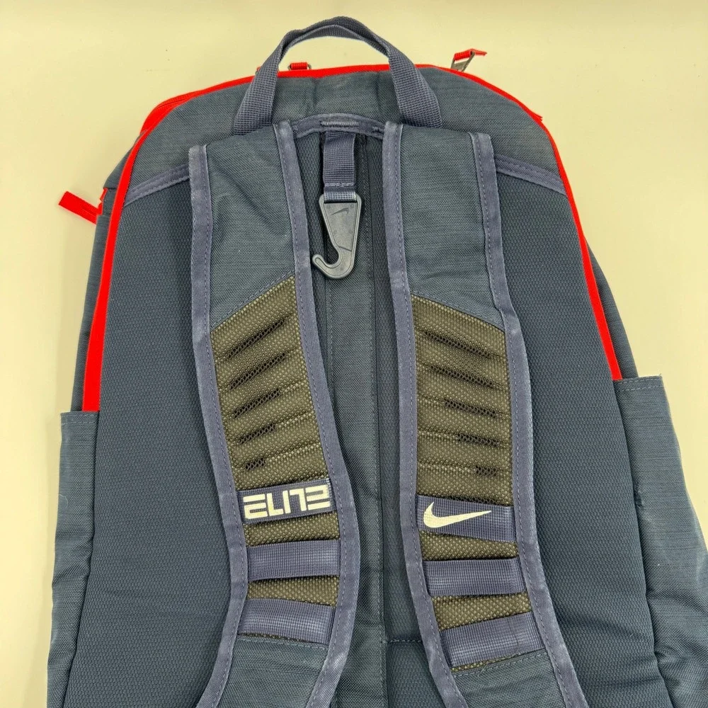 Nike Hoops Elite Pro‎ Basketball Backpack Navy Blue Red BA5554-410
